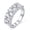 Pear Cut weight:3.8ct, variant on Moissanite Wedding Bands for Women 1.0ct Round Cut D Color VVS1 3-Row Eternity Wedding Ring Size 7