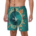 thumbnail image 2 of Haiem Around The Planet Men'S Quick-Dry Swim Trunks: Comfortable Beach Shorts With Mesh Lining And Pockets - Ideal For Swimming And Sunbathing 3x-Large, 2 of 9