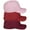 3 Pack - Burgundy,Red,Pink, variant on Daxton Premium Mid Profile Hat Semi Curved Visor Structured Cap 3 Pack - Black,Black,Black