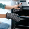 thumbnail image 2 of Spider Web Halloween Pattern Kitchen Oven Mitt and Pot Holder Sets 4 Pcs for Baking, Cooking and Grilling, Heat Resistant Up To 392 °F, 2 of 7