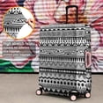 thumbnail image 4 of Black Geometric Striped Pattern Luggage Cover Fashion Suitcase Cover Baggage Covers Fit 25-28 Inch Luggage (Go Travel), 4 of 5