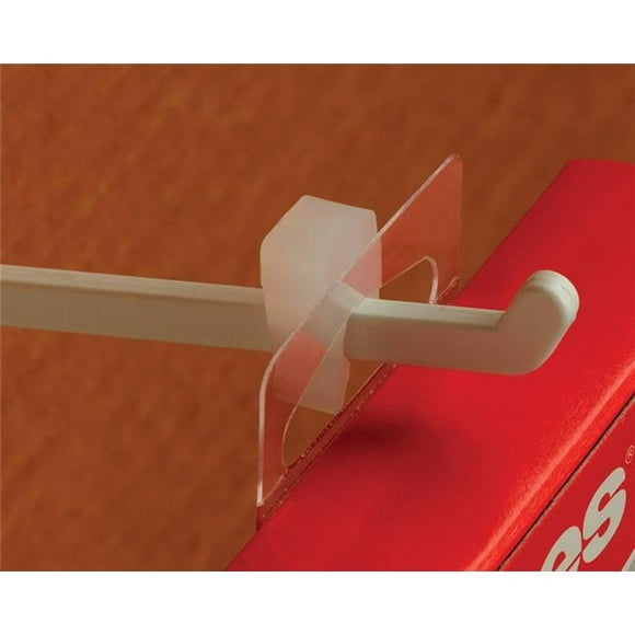 Kinter 9624446 0,75 x 0,3125 x 0,3125 Po Unité de Contrôle d'Inventaire des Services Publics et des Pièces Crochet Plastique&44; Blanc