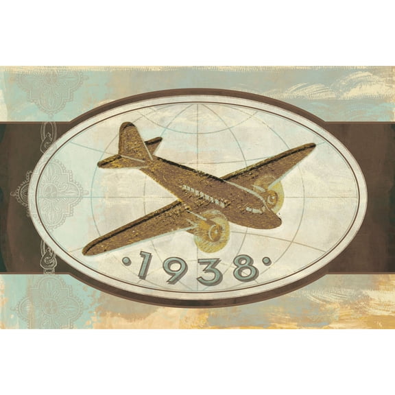 Marmont Hill "Vintage Plane 1938" Painting Print on Canvas