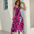 thumbnail image 2 of Leopard Print Pattern Sleeveless Dress Woman Fashion Long Dresses Women's Summer Suit Dress 2025, 2 of 7