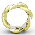 thumbnail image 3 of IP Gold(Ion Plating) Stainless Steel Ring with Epoxy in White for Women White Stone Color Style TK1369 Size 5, 3 of 4