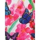 thumbnail image 4 of Tallas de flores de mariposa de talla grande Top sin mangas fluido Rosegal Camisetas sin mangas de talla grande, 4 of 5