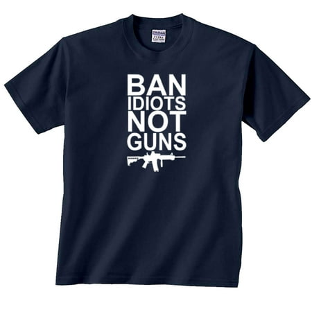 Ban Idiots Not Guns 2nd Amendment T-Shirt