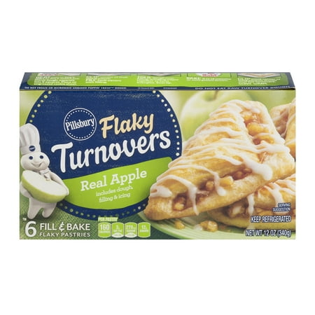 Pillsbury Real Apple Flaky Turnovers, 6 Count, 12 oz
