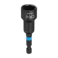 thumbnail image 1 of Uxcell Conjunto de Brocas de Tuerca de 14 mm, Enchufe Métrico de 1/4" con Punta Hexagonal de 2.56" (65 mm), Sockets Magnéticos de 6 Puntos, Cambios Rápidos, Acero Cr-V para Atornilladores de Taladro, 1 of 7