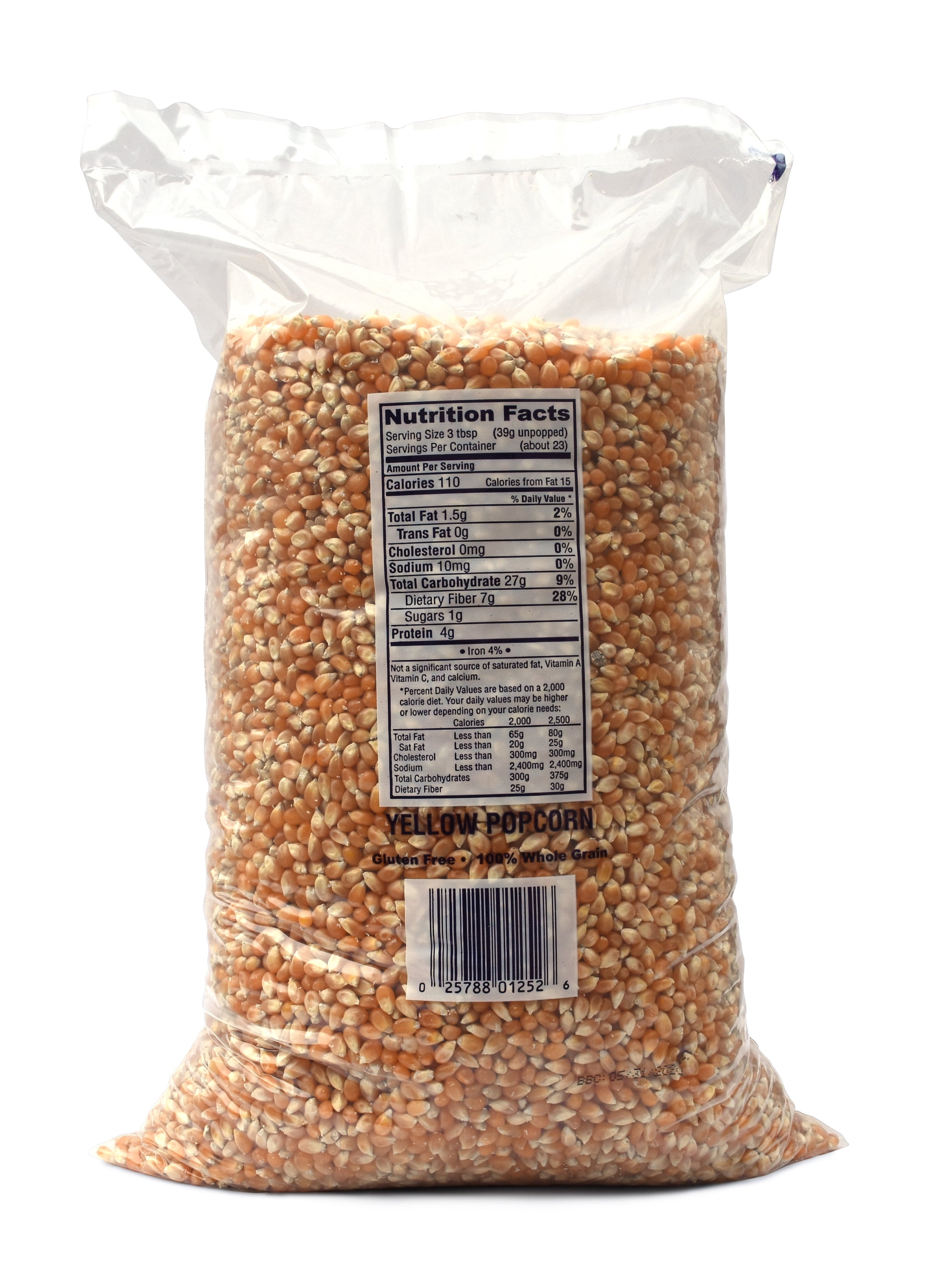 Snappy Yellow Popcorn Kernels for Popping, Non-GMO Whole Grain, 12.5 lb Bulk Bag