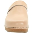 thumbnail image 3 of BJORK Maja Open Back Wood Leather Clogs (Nude - EU38), 3 of 8
