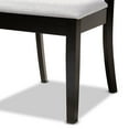 thumbnail image 5 of Baxton Studio Clarke Modern and Contemporary Grey Fabric Upholstered and Espresso Brown Finished Wood 4-Piece Dining Chair Set, 5 of 7