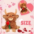 thumbnail image 3 of Lindo peluche Push Highland Cow Civaner de 30 cm, 3 of 6