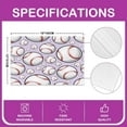 thumbnail image 4 of Baseball Placemats Set of 4 18"x12" Kids Sports Game Placemat for Kitchen Dining Table Decor Indoor Outdoor Baseball Gaming Table Place Mats, Gift for Baseball Lover Purple, 4 of 4