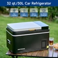 thumbnail image 2 of 32 Qt Car Refrigerator Portable Fridge Freezer AC DC Power for Camping Travel, 2 of 11