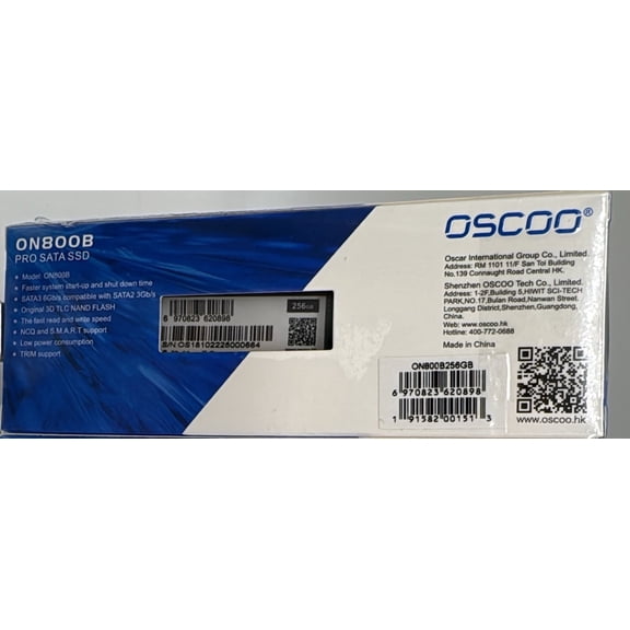 ON800B 256GB SATA Internal SSD for MacBook Air & Pro - Solid State Drive Upgrade - New