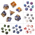 thumbnail image 2 of 7pcs/Set Acrylic Polyhedral Dice For TRPG Board Game D4-D20, 2 of 17