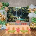 thumbnail image 3 of tropical Jungle Summer Gre Backdrop for Photography Natural Waterfall Holiday Background Photo Booth Shooting Props, 3 of 8