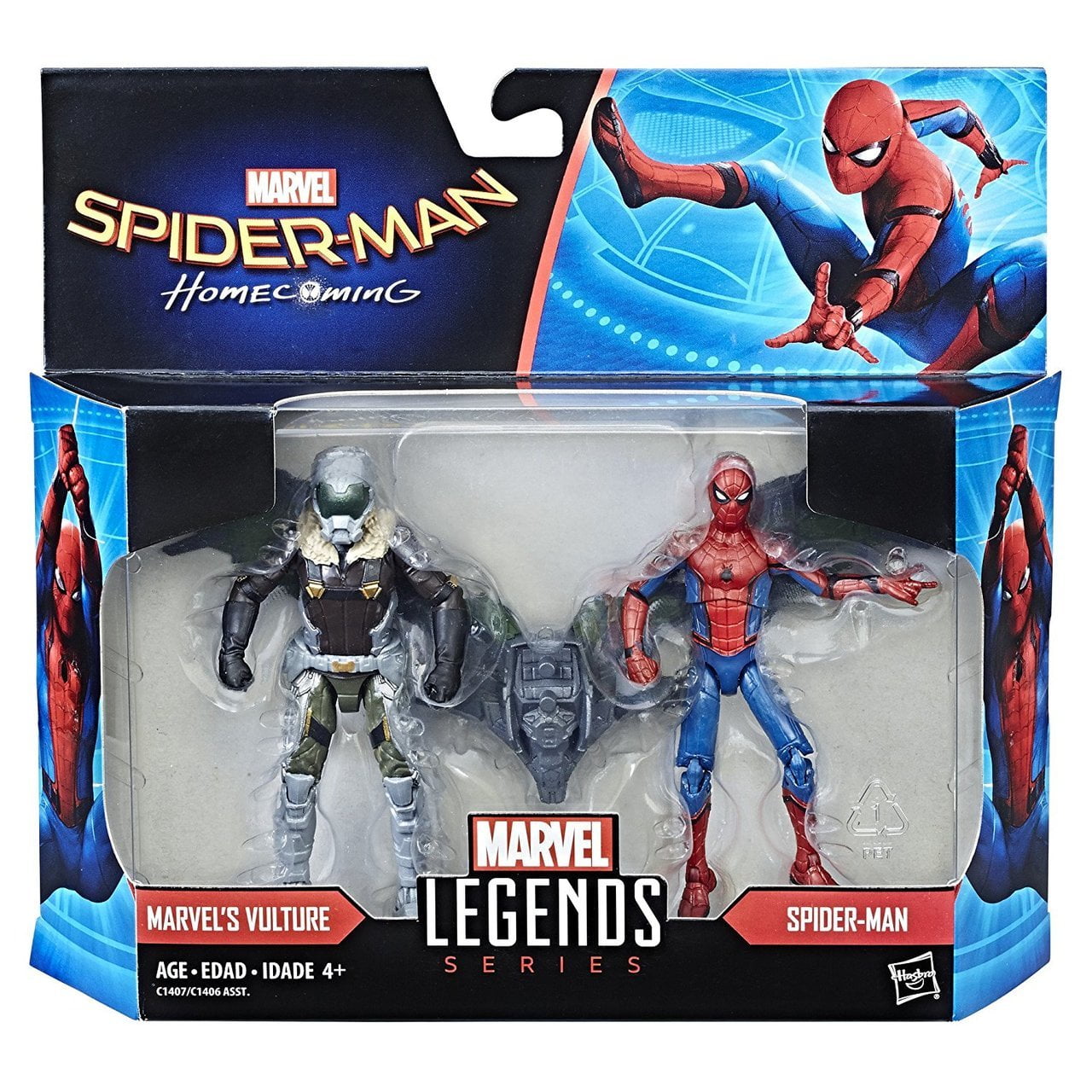 marvel legends spider man and vulture
