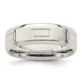 thumbnail image 5 of 925 Sterling Silver 6mm Polished Fancy Band Ring Size 8, 5 of 7
