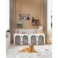 thumbnail image 2 of Dog Crate Furniture, 71" Heavy Duty Dog Kennels with Divider, Pads, Side Table, TV Cabinet, 2 of 7