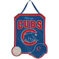 thumbnail image 1 of Team Sports America Chicago Cubs Outdoor Safe Felt Door Decor, 1 of 2