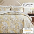 thumbnail image 4 of Madison Park Queen Comforter Sets, 9-Piece Bedding Set Queen Size, Down Alternative Bed in a Bag with Bed Sheets and Side Pockets, Yellow, 4 of 8