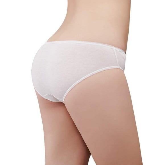 Ropa interior desechable Husviuxin para mujer, 100% algodón (paquete de 10)