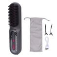 thumbnail image 2 of Peine Alisador De Pelo, Cepillo Alisador Portátil Con Calefacción De 4800mAh, Inalámbrico, Iónico Negativo, USB, Recargable Para Uso En Viajes, 2 of 7