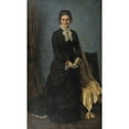 thumbnail image 2 of Jørgen Roed 16x24 Gold Ornate Framed and Double Matted Museum Art Print Titled - Chamberlain Caroline Amalie Meldahl, B. Rader (1881), 2 of 4