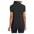 thumbnail image 2 of Womens Cotton Touch Performance Polyester/Spandex Polo T-Shirt Black 2X-Large, 2 of 6