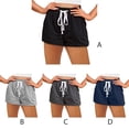 thumbnail image 2 of Pantalones cortos de algodón Elástico Jogging Gimnasio Yoga Pantalones cortos Pantalones de chándal suaves Vacaciones en la playa Diario Prendas para la parte inferior del cuerpo Gris oscuro M Sonducket AP010921-12, 2 of 5
