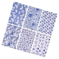 thumbnail image 2 of Ceramic Art Decals Flower Paper Transfer Paper pottery making supplies Blue Sticker Underglazed DIY, 2 of 8