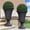 Black-petal, variant on 23" Tall Planters for Outdoor Set of 2, Planter with Drainage Holes and Petal Design, Large Outdoor Planters for Porch, Garden, Indoor, Grey