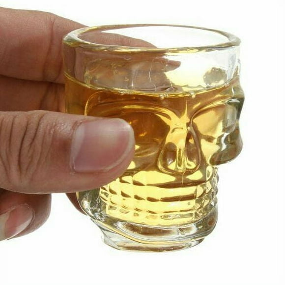 Skull Head Shot Glass Cup Crystal Clear Skull Whisky Vodka shot glasses 8 pcs