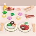 thumbnail image 3 of Comida de Madera Pillowhale PW2436 Set Barbacoa Montessori 24 Piezas, 3 of 4