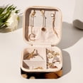 thumbnail image 6 of Dog Paw Print Travel-Portable Square Jewelry Organizer Storage Box - Rings, Earrings, Necklaces, and Bracelets Holder for Girls and Women, 6 of 6