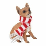 Sandicast XSO024 Chihuahua Tan Christmas Holiday Ornament Sculpture