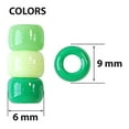 thumbnail image 3 of (4 pack) Hello Hobby Pony Bead Mix, Green, 500 Pieces, Plastic Craft Beads for Jewelry Making and DIY Projects, 3 of 7