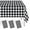 Black, variant on 3 Pcs Green Checkered Tablecloth 54 ×108 Inches Rectangle Green Gingham Tablecloth Disposable Plastic Waterproof Table Cover for Outdoor Picnic Kitchen Holiday Birthday Party