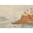 thumbnail image 2 of Tristram James Ellis 24x18 Gold Ornate Framed and Double Matted Museum Art Print Titled - Research Bay, Spitzbergen (1896), 2 of 4