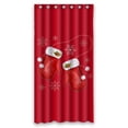 thumbnail image 1 of YUSDECOR Christmas Gift Mittens WaterProof Polyester Fabric Shower Curtain Size 36x72 Inches, 1 of 1