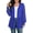 Blue plus size chiffon cardigan a1, variant on Women Plus Size Long Sleeve Chiffon Cardigan Fall Winter Open Front Casual Coverup Flowy Drapey Jacket Blouses for Work Office, Light Blue 3XL