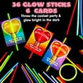 thumbnail image 5 of Joyfy 36 Packs Glow Sticks Bracelet with Neon Valentines Day Gift Cards Valentine Exchange Cards for Kids Class Valentines Party Favors, 5 of 10