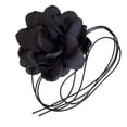 thumbnail image 4 of Flower Choker Necklace, Flower Choker, Gothic, Adjustable Charm, Clavicle Chain, black, 4 of 9