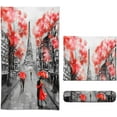 thumbnail image 2 of France Paris Eiffel Tower Romantic Hand Towels Floral Face Towel Soft Guest Towel Portable Kitchen Tea Dish Towels Washcloths Bathroom Decor Housewarming Gifts 15.7" X 27.5", 2 of 13