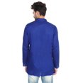 thumbnail image 4 of Cotton Mens Short Kurta India Fashion Clothes (Navy Blue, L), 4 of 5