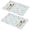 Pioneer Flower Floral-2, variant on Placemat, Pioneer Flower Floral Print Pattern Place Mats Table Mat Set Of 2, PVC Washable Placemats for Party Kitchen Dining Decoration, 18x12 Inch, Fade Resistant