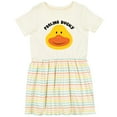 thumbnail image 3 of Inktastic Duck Feeling Ducky Girls Toddler Dress, 3 of 5
