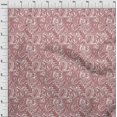 thumbnail image 4 of oneOone Tissu en Coton et Soie Rouge Foncé Tissu pour Robe Tissu Imprimé au Mètre 42 Pouces de Large, 4 of 5
